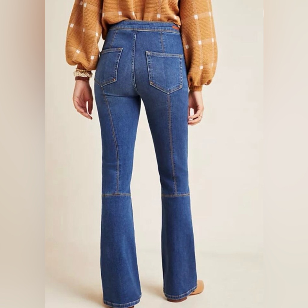 Anthropologie Pilcro High-Rise Carpenter Bootcut Jeans Flare Leg Size 28
